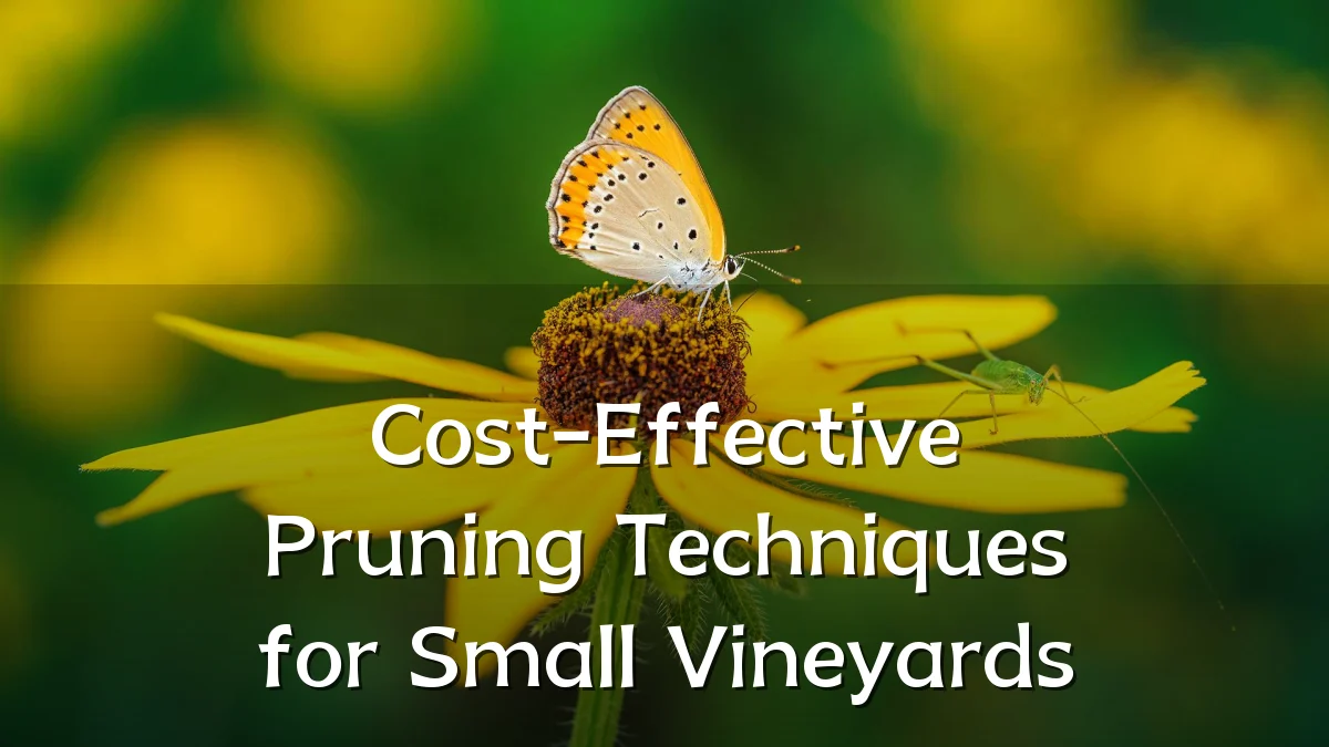 Cost-Effective Pruning Techniques for Small Vineyards