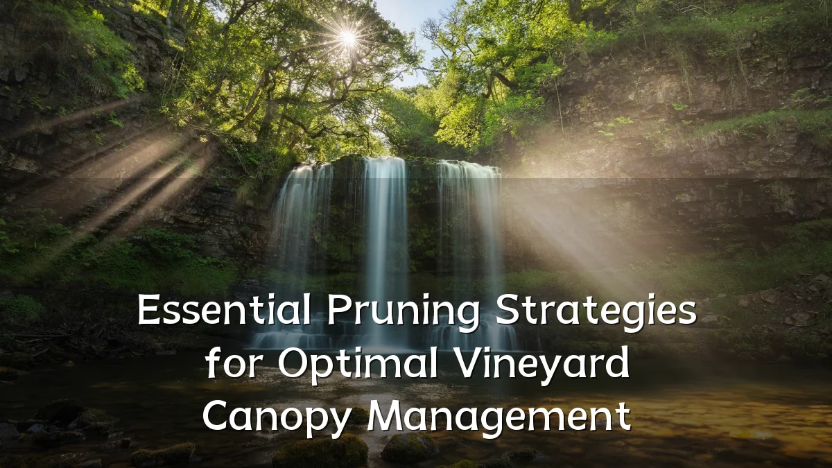 Essential Pruning Strategies for Optimal Vineyard Canopy Management