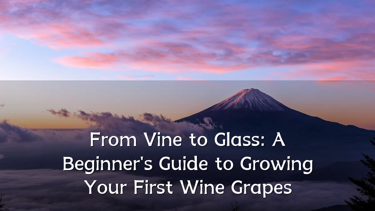 From Vine to Glass: A Beginner's Guide to Growing Your First Wine Grapes