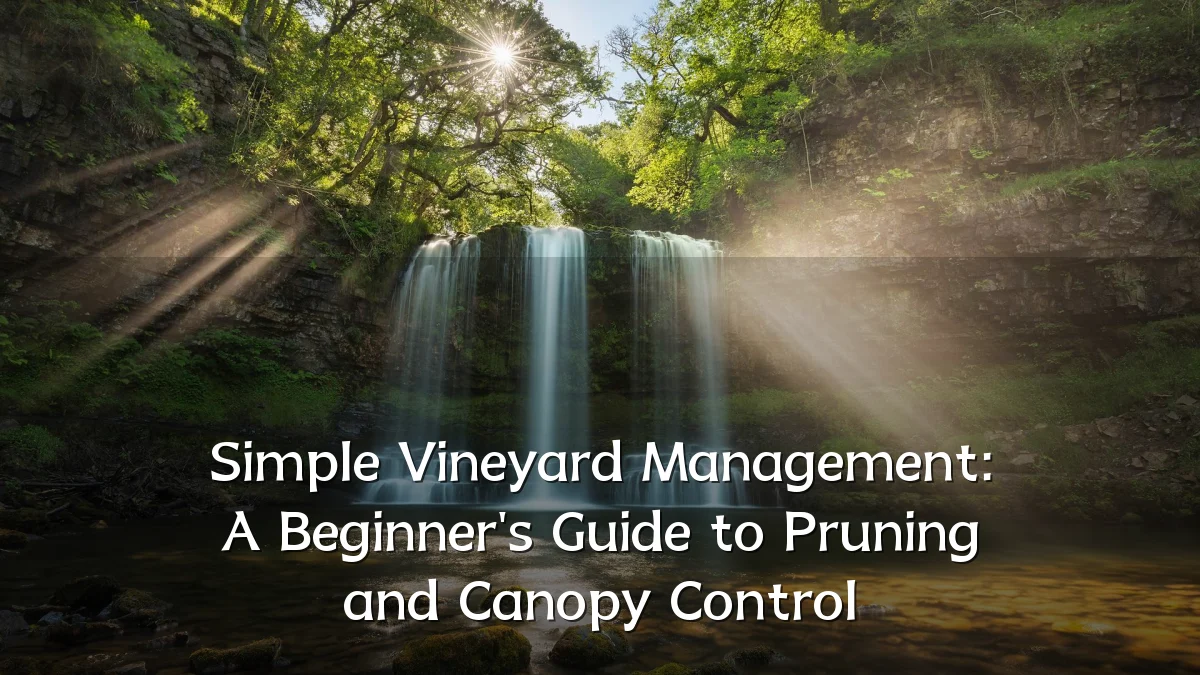 Simple Vineyard Management: A Beginner's Guide to Pruning and Canopy Control