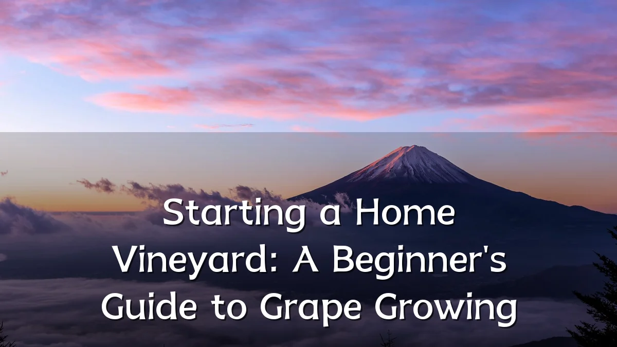 Starting a Home Vineyard: A Beginner's Guide to Grape Growing