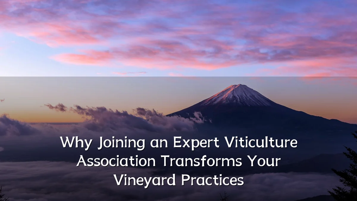 Why Joining an Expert Viticulture Association Transforms Your Vineyard Practices