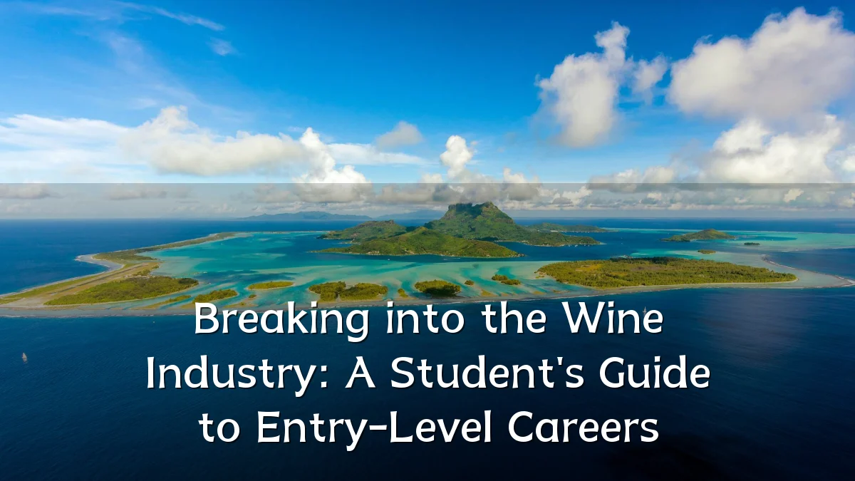 Breaking into the Wine Industry: A Student's Guide to Entry-Level Careers
