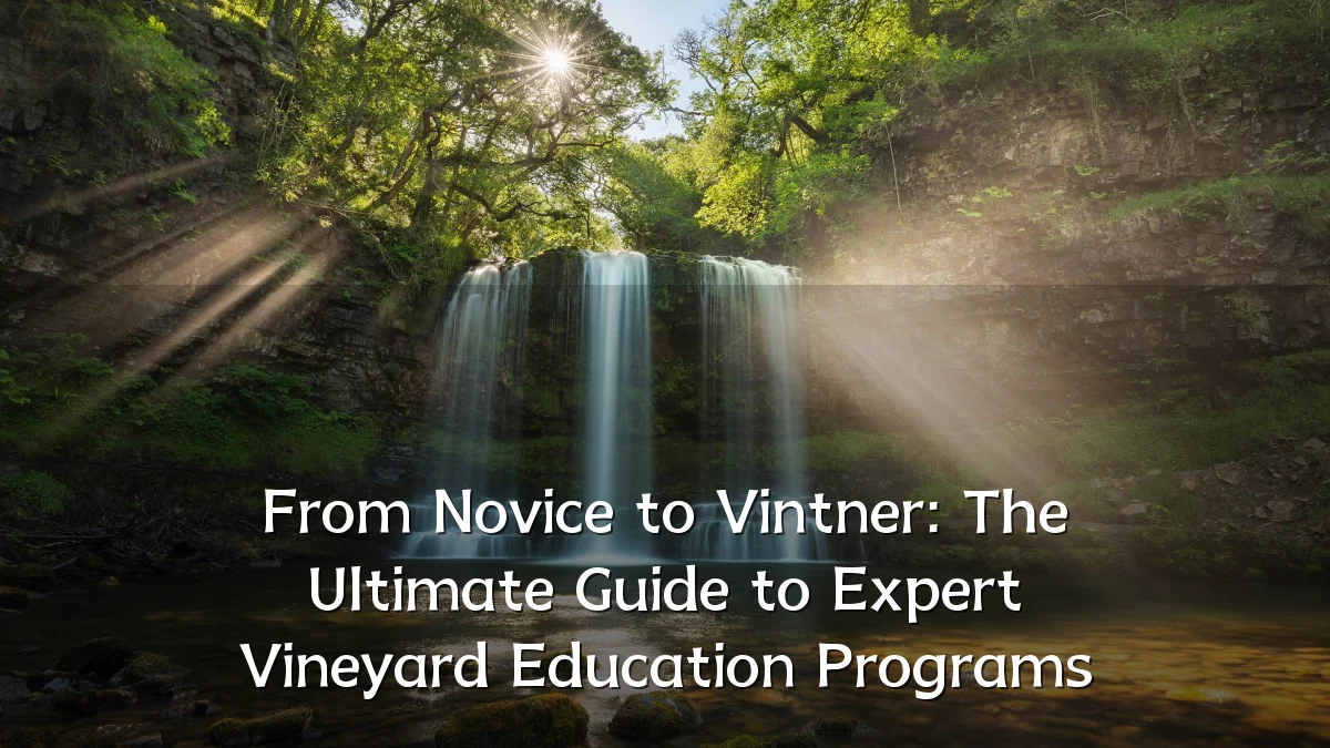 From Novice to Vintner: The Ultimate Guide to Expert Vineyard Education Programs
