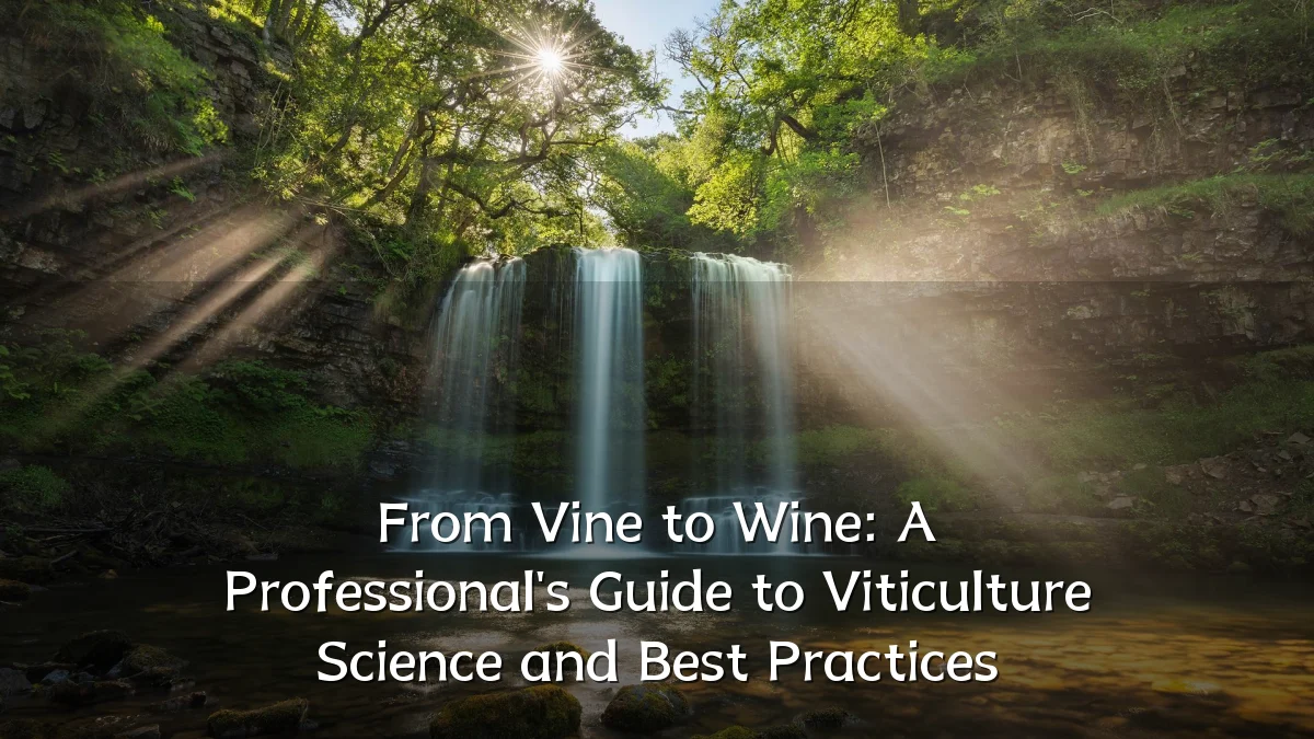 From Vine to Wine: A Professional's Guide to Viticulture Science and Best Practices