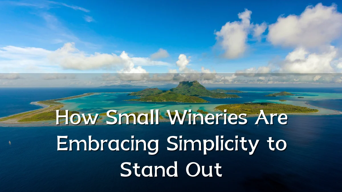 How Small Wineries Are Embracing Simplicity to Stand Out