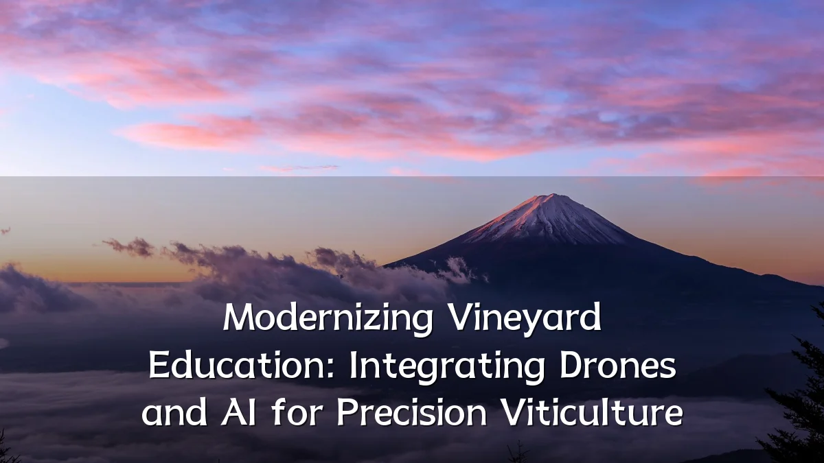 Modernizing Vineyard Education: Integrating Drones and AI for Precision Viticulture