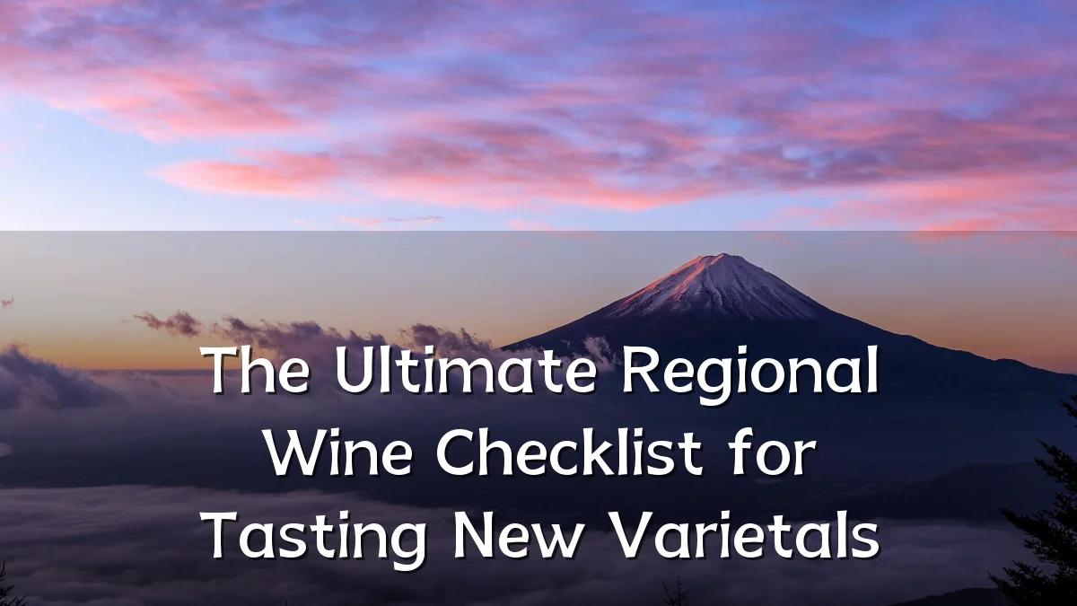 The Ultimate Regional Wine Checklist for Tasting New Varietals