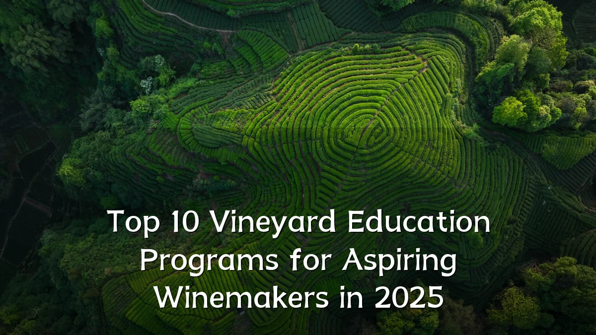 Top 10 Vineyard Education Programs for Aspiring Winemakers in 2025